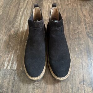 1901 Men's Black Suede Chelsea Boots